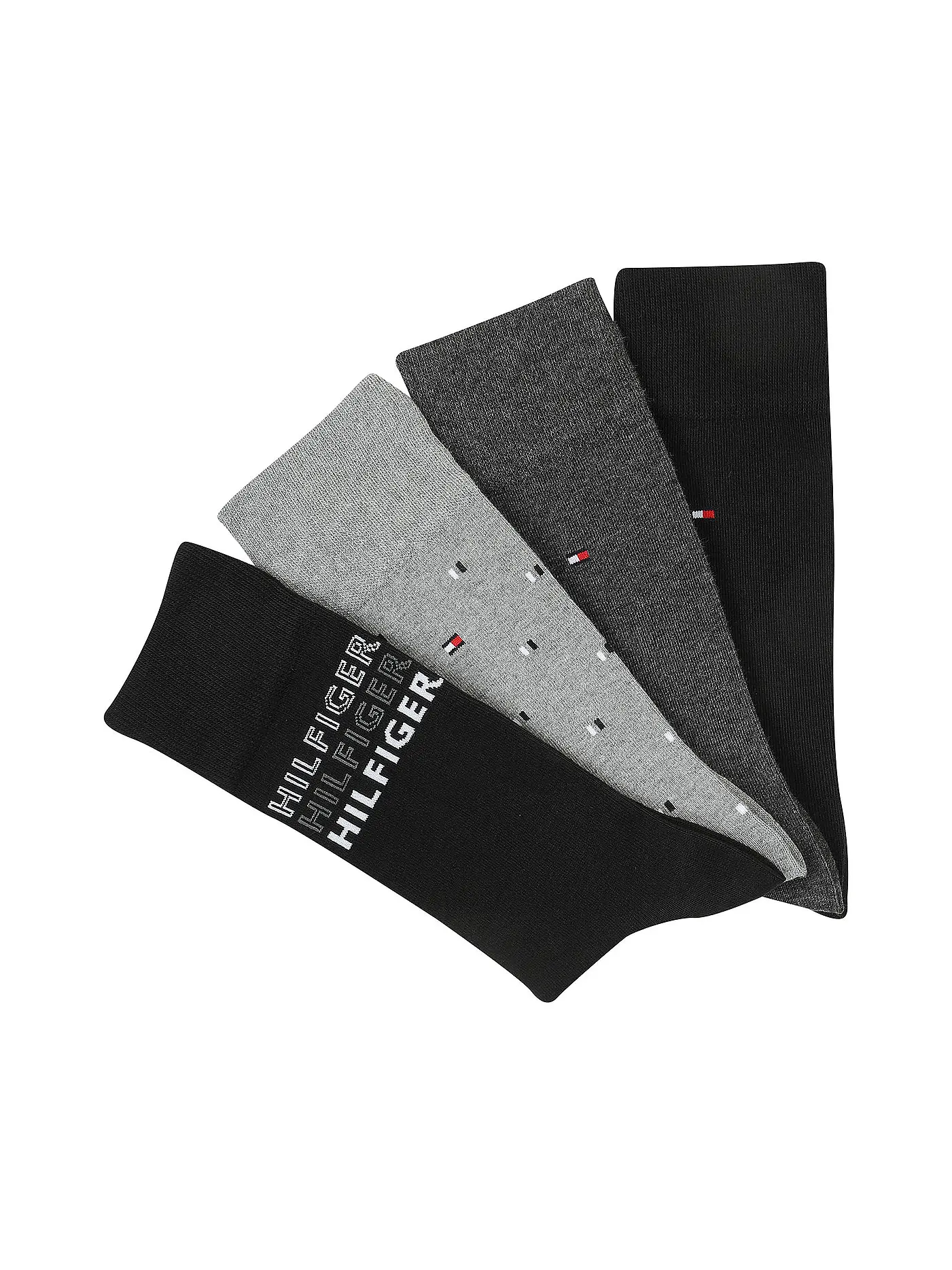 TOMMY HILFIGER | Geschenkbox Socken 4-er Pkg. black | 